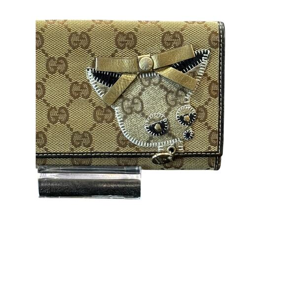 Gucci Monogram Guccioli Brando Chihuahua Continental Wallet Dark Brown*LTD Edit. - Picture 2 of 16